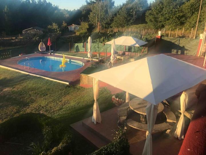 Alojamiento Entero Con Piscina Y Jardin. Ourense Buitenkant foto